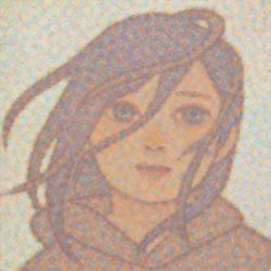 2020 木製パネル、高知麻紙、岩絵具、顔料、膠|wood panel, Japanese paper, mineral pigment, pigment, animal glue 606×606mm
